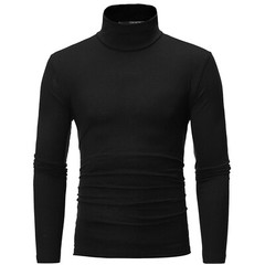 Mens Turtleneck Pullover Long Sleeve Jumper Tops Warm Casual Slim fit T-Shirt