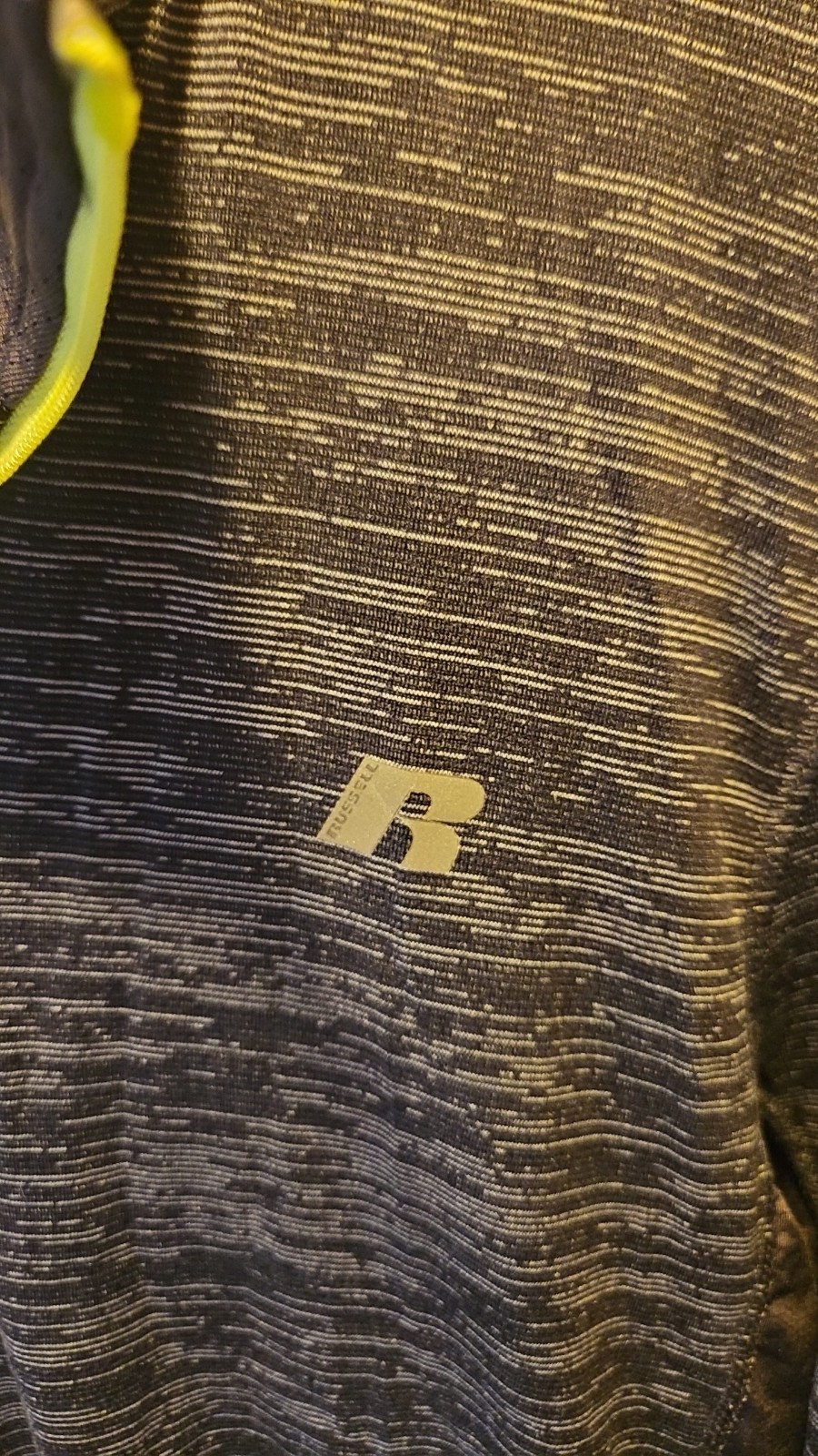 Russell Dri-Power 360 Large 34-35 Men's Gray/Black 1/4 Zip Pullover Top gallery