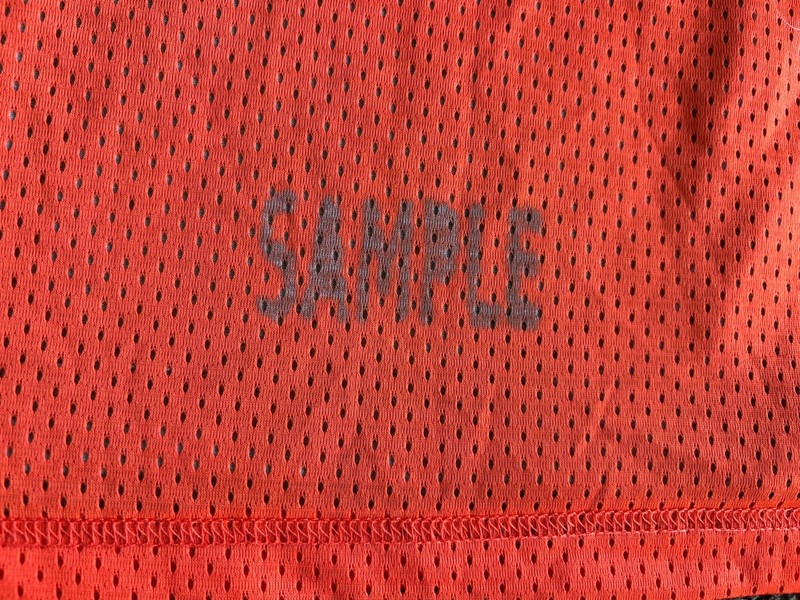 Nike Mens Standard Issue Reversible Mesh Tank Top RARE SAMPLE Orange Gray Lg New gallery