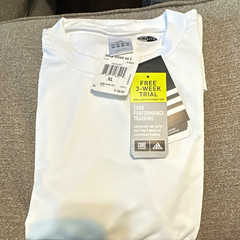 adidas Climalite Adipure Loose Fit White Short Sleeve Training T-Shirt XL