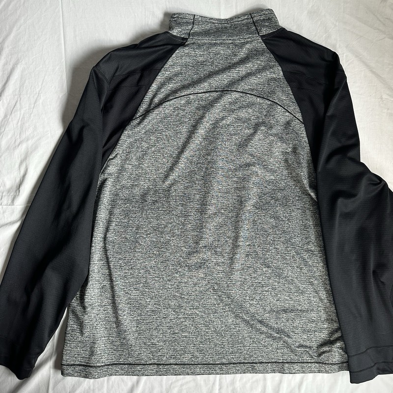 CHAMPION ELITE Mens Double Dry Active 1/4 Zip Pullover XXL Cobalt Gray Black gallery