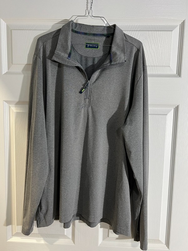 William Murray Pullover Mens XL Gray Quarter Zip Golf Athletic Lightweight gallery