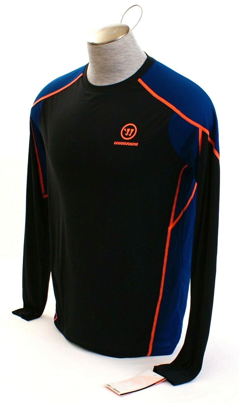 Warrior War Tech Lightweight Black & Blue Long Sleeve Covert Top Shirt Men's NWT gallery