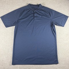 Nike Dri-FIT Polo Shirt Mens Medium Blue Short Sleeve Training 929142-451