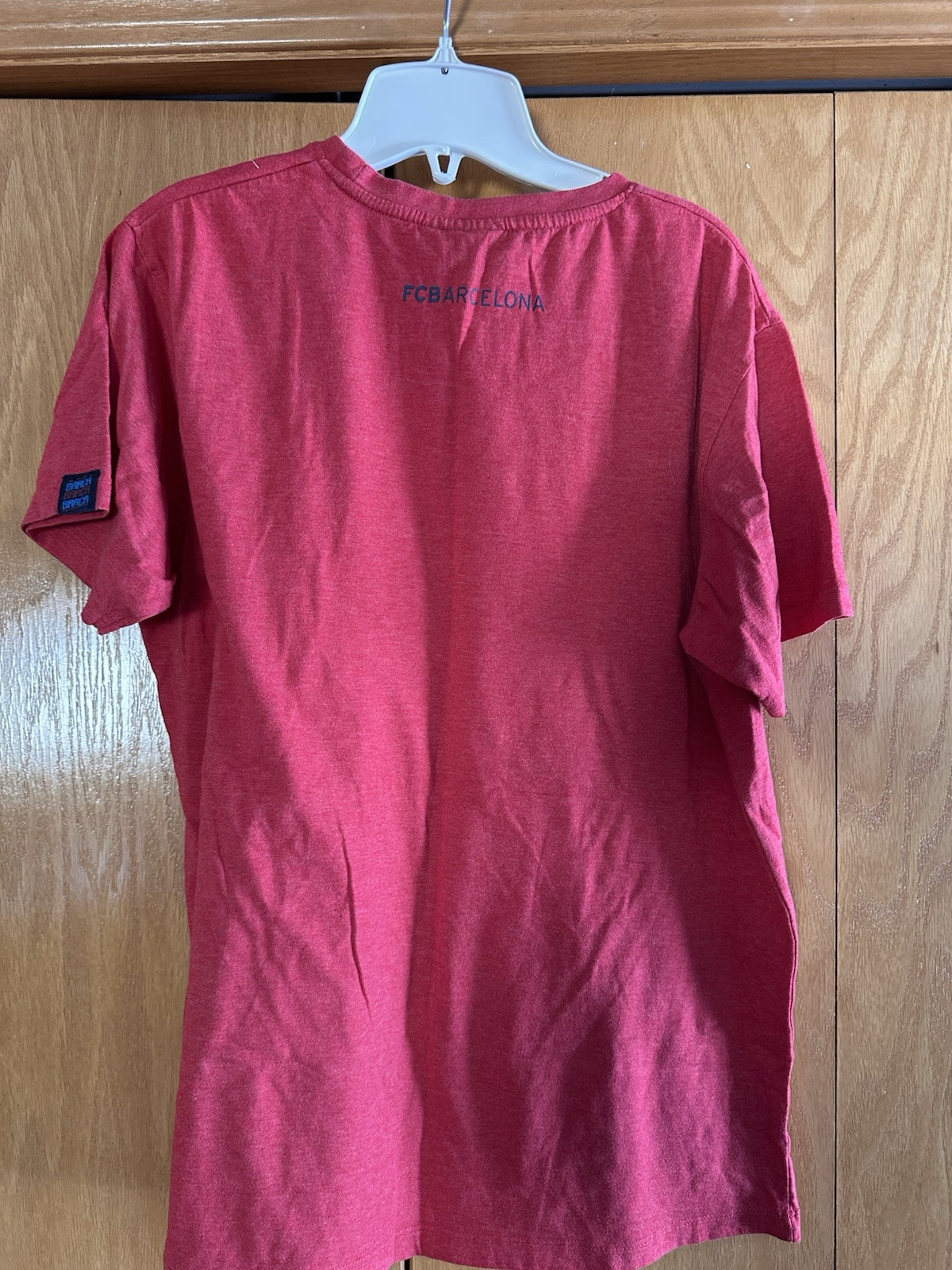 Men’s / Teen Boy Nike FCB Barcelona Red T Shirt Medium M Soccer EUC gallery