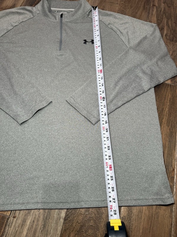 Under Armour UA Tech 1/2 Zip Long Sleeve Carbon Heather Gray/black Xl gallery
