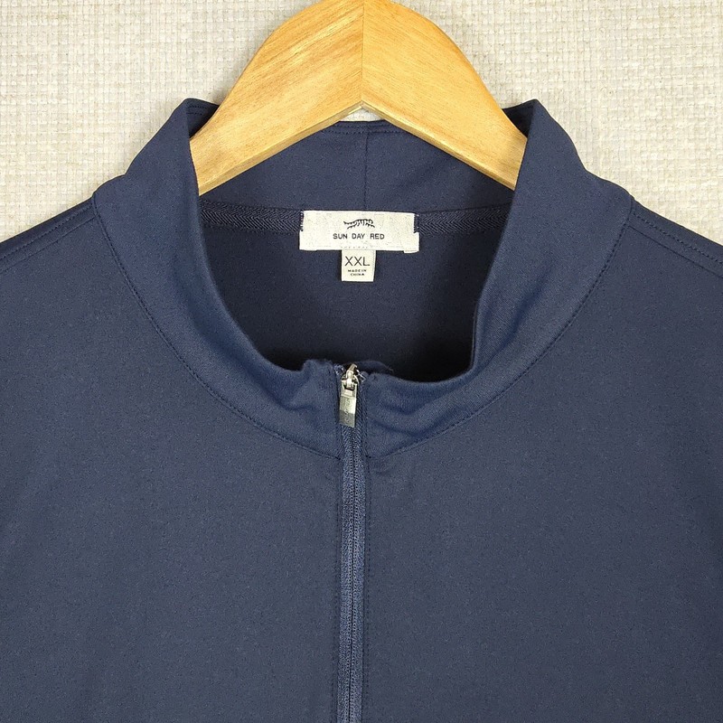 SUN DAY RED Tiger Woods Mens Size 2XL Performance Pullover Lightweight Golf Blue gallery