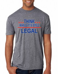 Think While Its Still Legal Political Men Premium Tri Blend Tshirt
