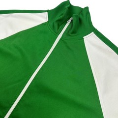 VTG Lucky Brand Men’s Cotton Blend L/S Button Zip Track Jacket Green • XL