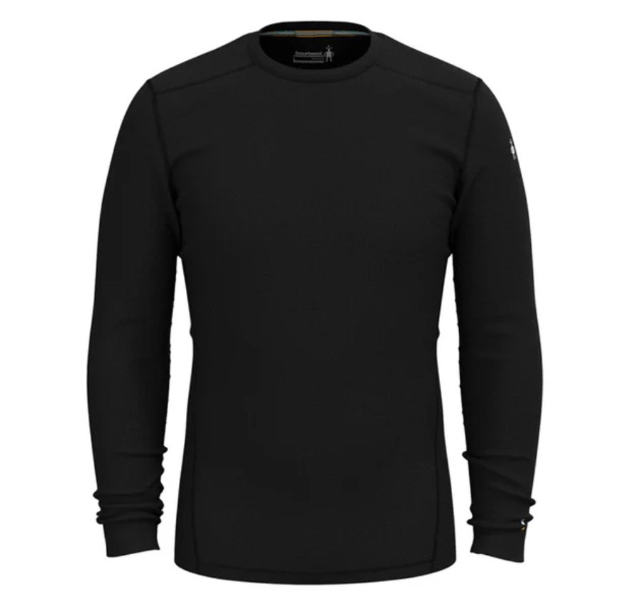➿ Smartwool Men's Thermal Base Layer Crewneck Shirt, LARGE, Black