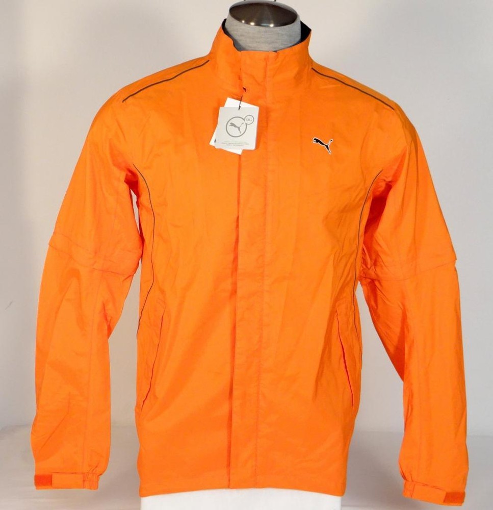 Puma Storm Cell Pro Orange Convertible Golf Jacket & Carry Bag Men's NWT