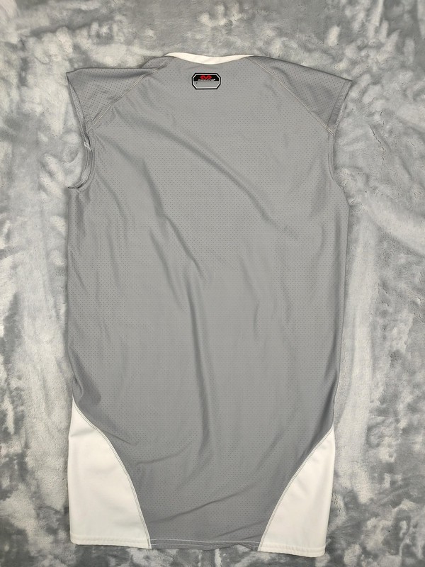 McDavid HEX Tank Shirt Mens Large Gray White Padded Compression Top Sleeveless gallery
