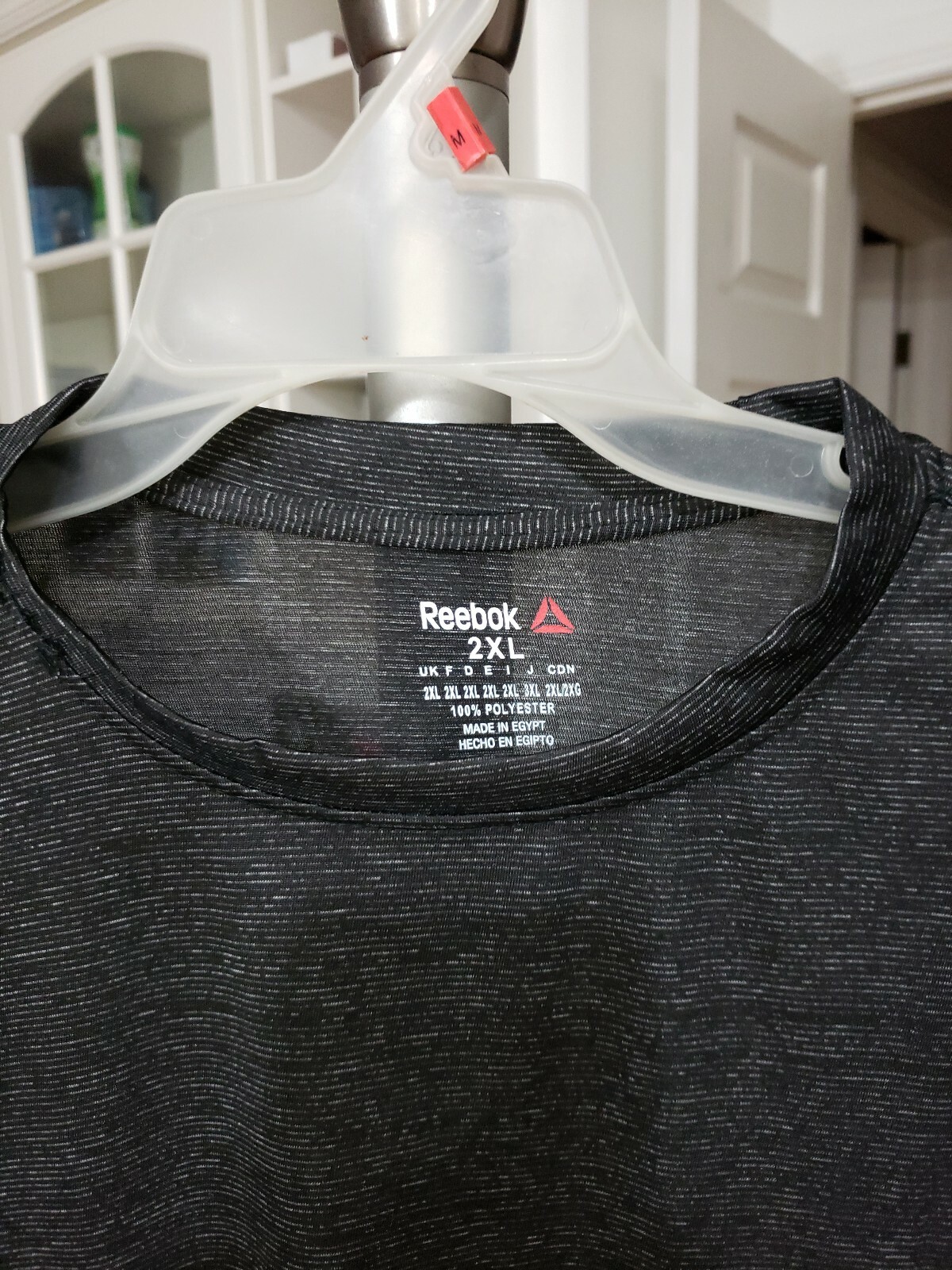 Reebok Play Dry Men's Black Short Sleeve Active Wear T- Shirt - 2XL New with Tag gallery