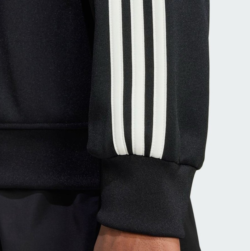 Adidas Men's Size Medium Adicolor Funnel Neck Track Top in Black gallery