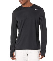 Reebok Training Tech Shirt Night Black Size 2XL Men Long Sleeve Moisture Wicking