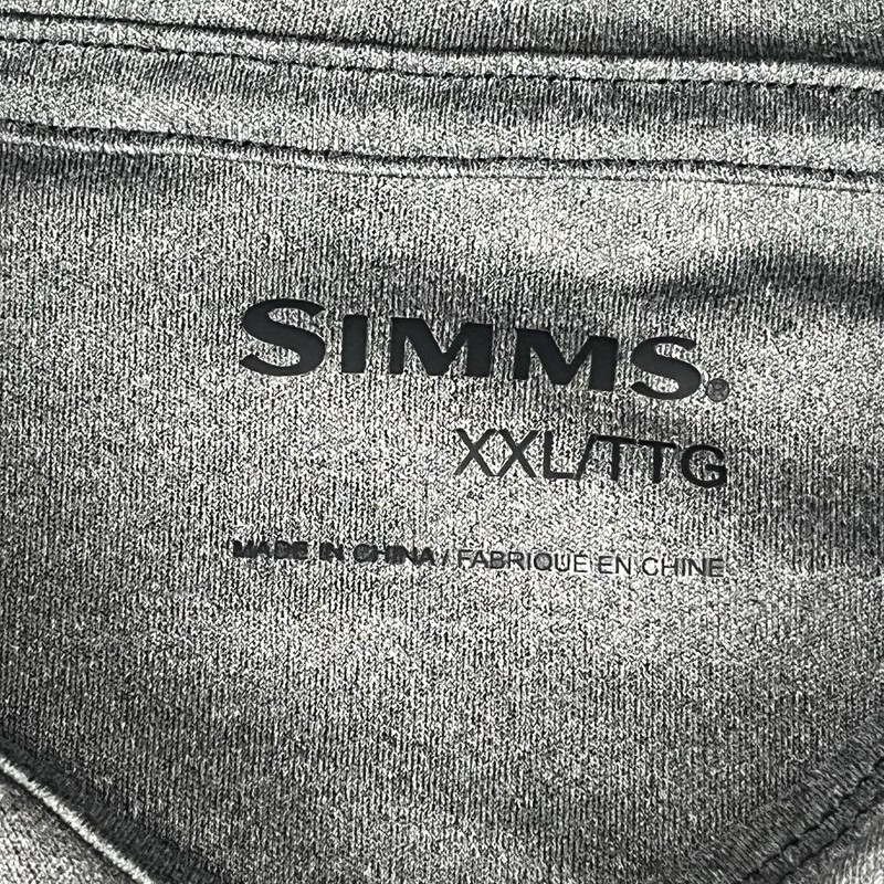 Simms Hoodie Mens XXL Gray Camo SolarFlex UPF 50 Fishing Performance Sun Shirt gallery