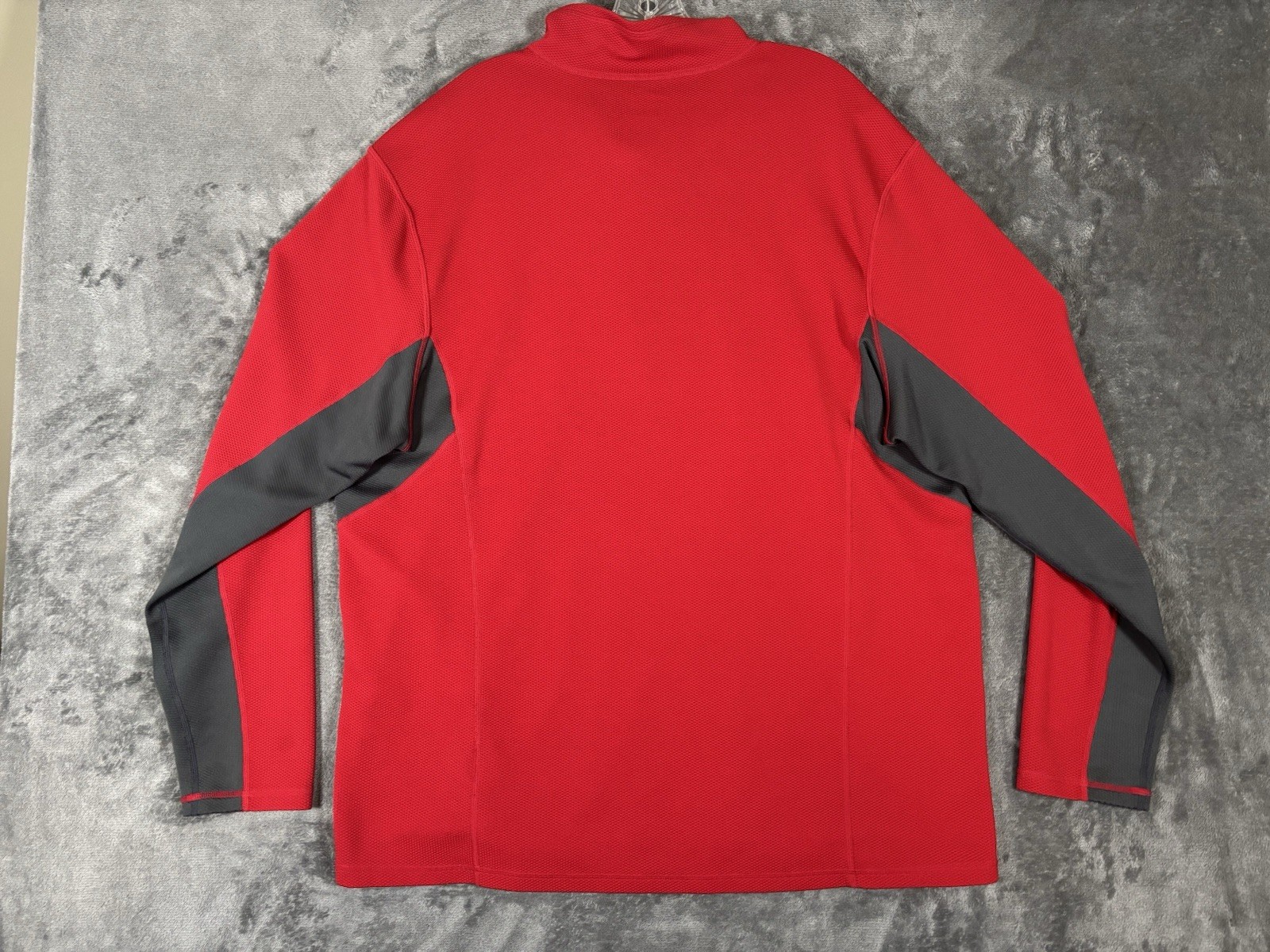 Nike ACG Sweatshirt Mens 2XL Quarter Zip 1/4 Chest Pocket Pullover Red Fit Dry gallery