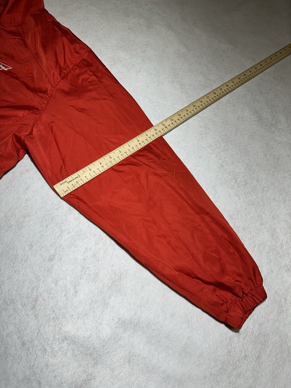 Budweiser Mens 1/4 Zip Pullover Windbreaker Long Sleeve Red Size 2XL gallery