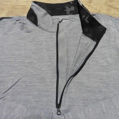 GREYSON Mens M MEDIUM PULLOVER GUIDE SPORT MOCKNECK 1/4 ZIP GREY CAMO BRRR
