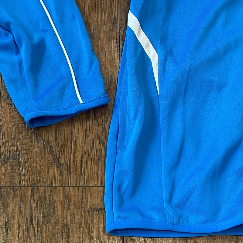 Adidas XL X-Large CLIMACOOL Blue Dominator Jacket Full Zip Pool/Lead Men's gallery