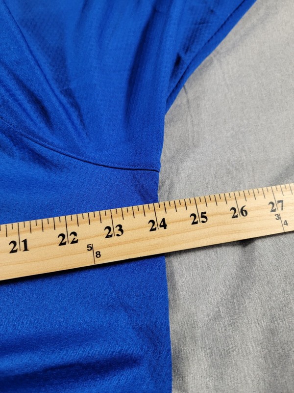 Under Armour Men's Large Loose 1/4 Zip Pullover Royal Blue Bobcat Logo gallery