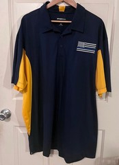 Sport-Tek Side Blocked Micropique Sport-Wick Dark Shirt- Thin Blue Line 4xl