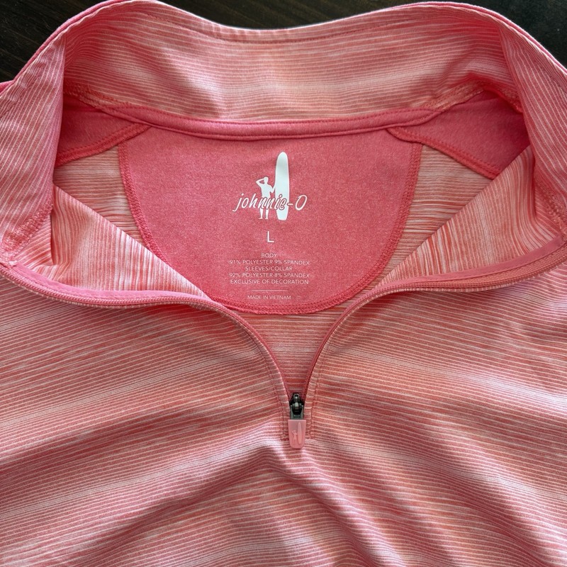 Johnnie-O Bert 1/4 Zip Performance Pullover In Taffy Men’s Large gallery