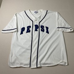 Vintage Generation Next Mens XXL Pepsi Logo Short Sleeve White Jersey