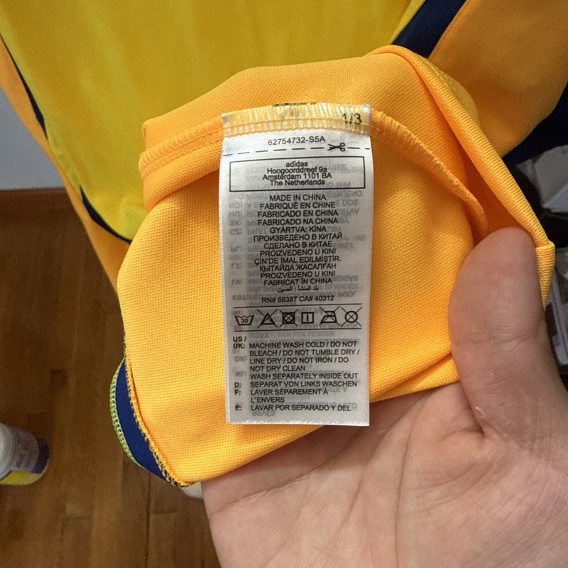 adidas NTS TG Jersey 2 Soccer Shirt Men’s Size: Large Yellow JI5146 NWT gallery