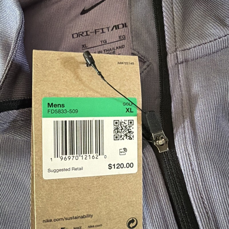 Nike Golf 1/4 Zip Pullover Mens XL Tour Dri-Fit ADV Daybreak Purple FD5833-509 gallery