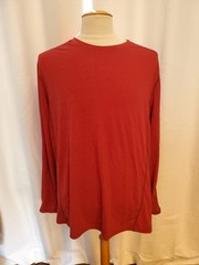 NICE Swiss Tech Long Sleeve Lightweight Red Poly Blend Athletic Shirt 2XL