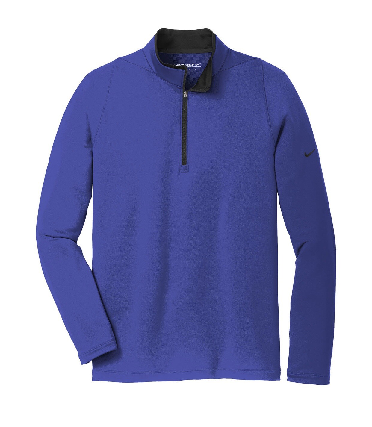 Nike Dri-Fit Stretch 1/2 Zip Cover Up Size XL Deep Royal Blue-Black 779795-480 gallery
