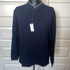 Daniel Cremieux Classics Navy Cotton L/S Pullover NWT