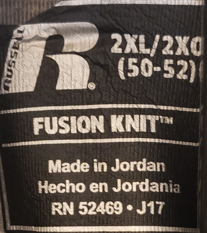 Russell mens 2 piece fusion knit sweatsuit, top 2xl - 2xg (44-46) bottom 2xl-2xg gallery