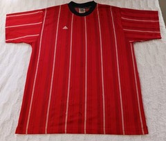 Vintage 90’s Adidas Red Striped Soccer Jersey Shirt Men’s XL Futbol Embroidered