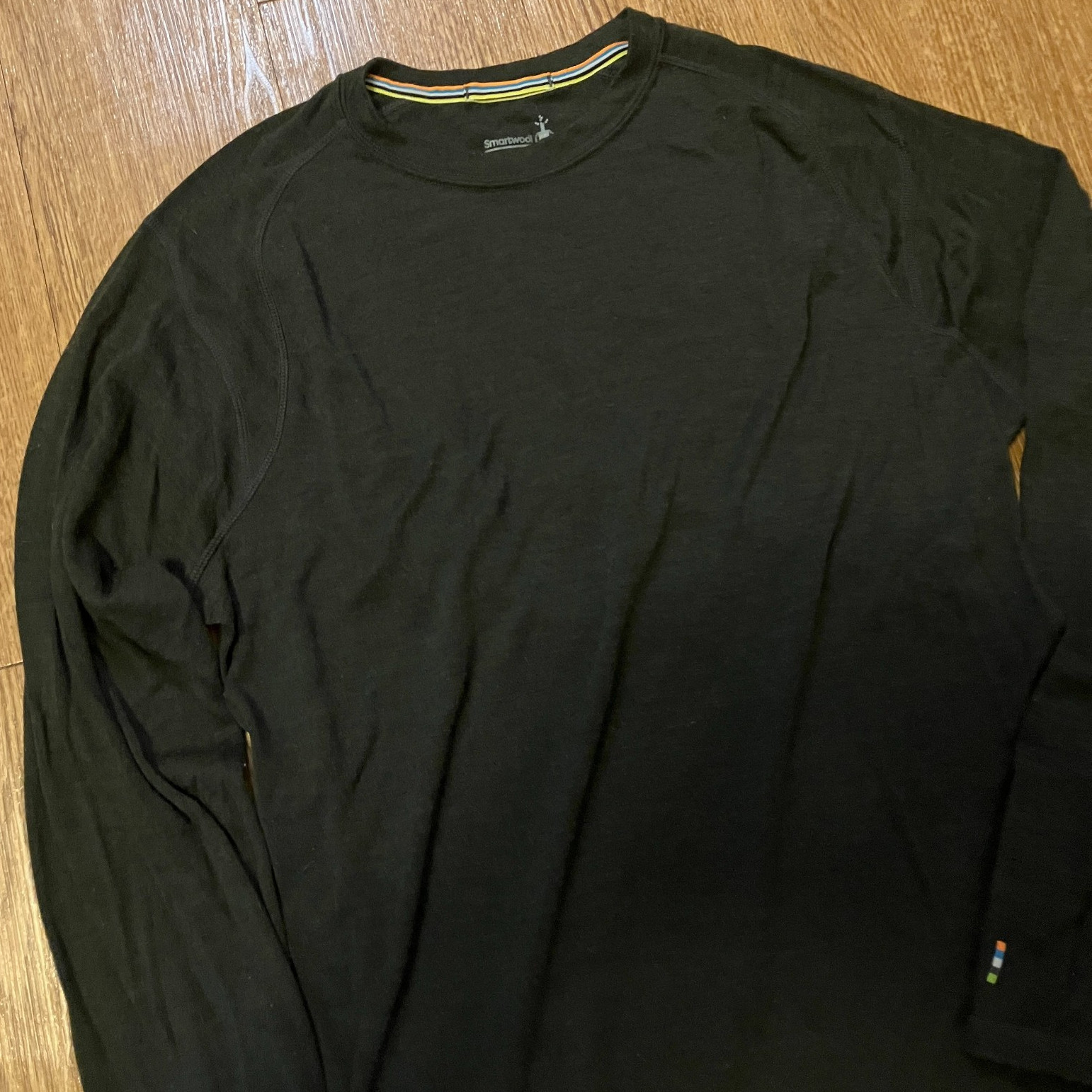 Smartwool Merino 250 Baselayer Shirt Mens Large Black Long Sleeve Hiking Camping gallery