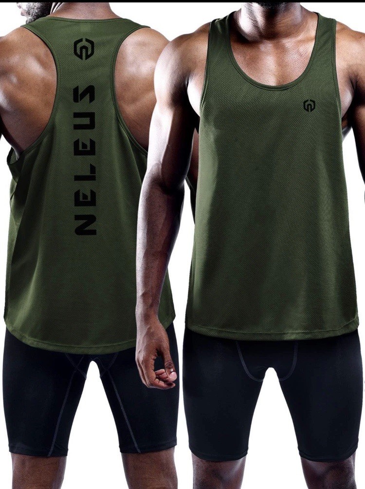 NELEUS Men 3 Pack Mesh Dry Fit Y-Back Muscle Tank Top gallery