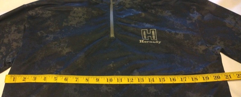 Hornady Performance Ammo Men's Shade 1/4 Zip in Black Camo Large Shirt gallery
