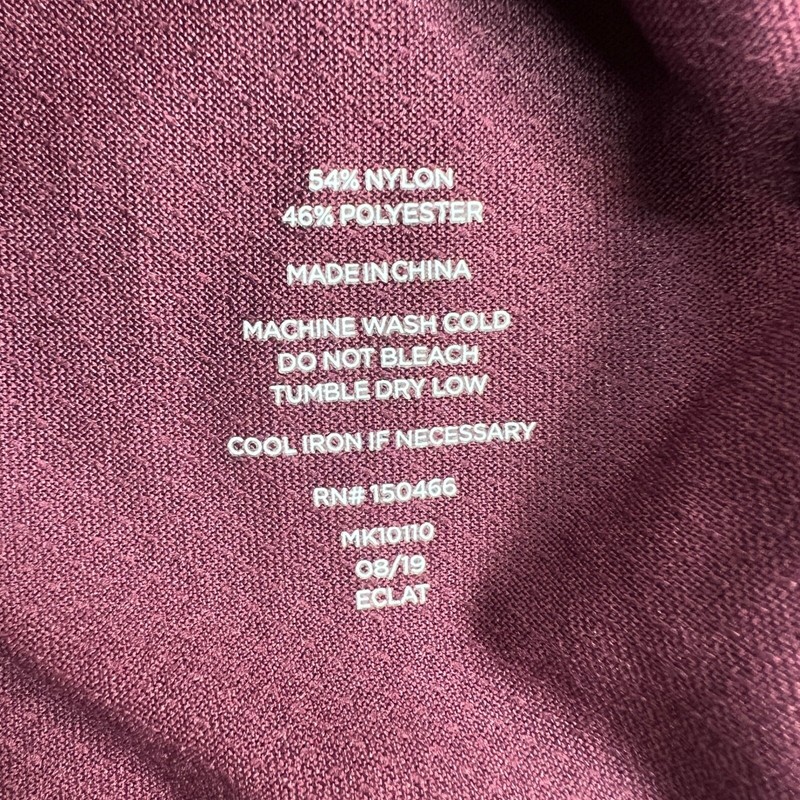 01.ALGO Performance 1/4 Zip Pullover Mens Medium Dark Red Maroon Quick Dry UV gallery