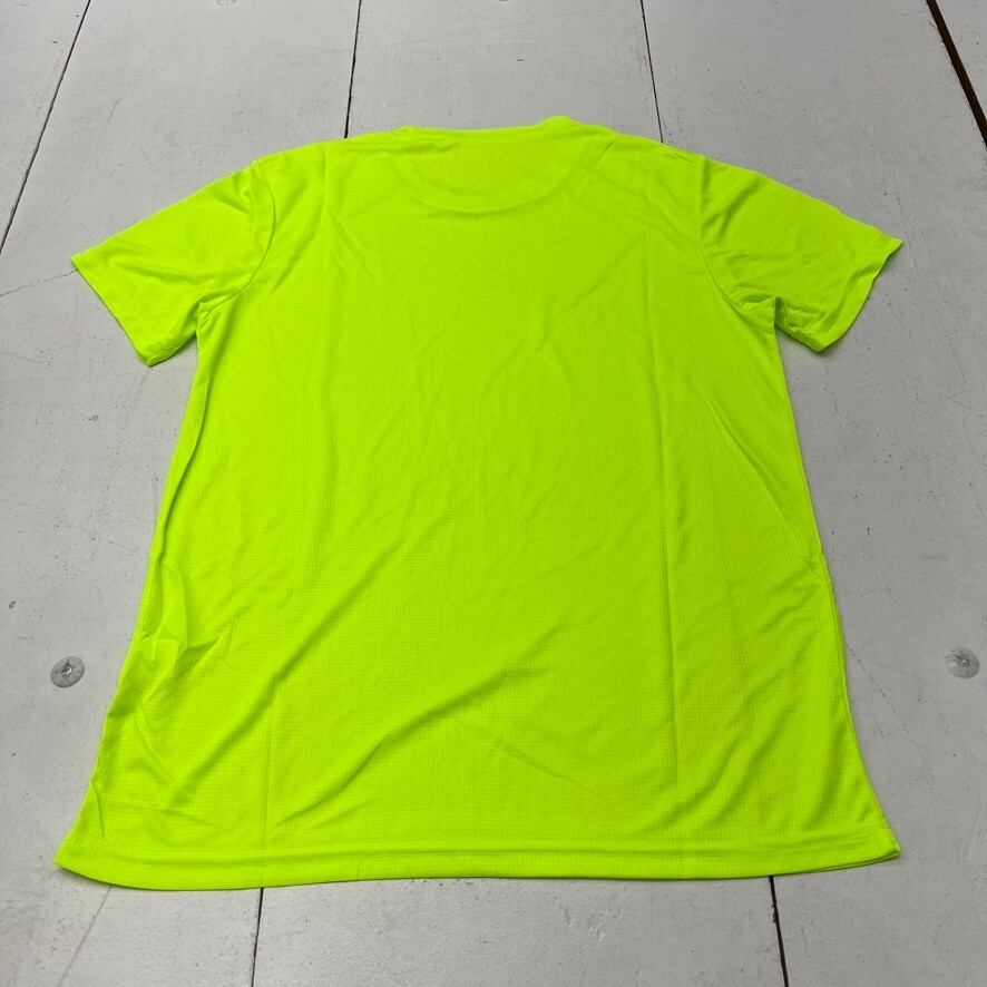 Neon Yellow Athletic Light-Weight Short Sleeve T-Shirt Mens Size Small gallery