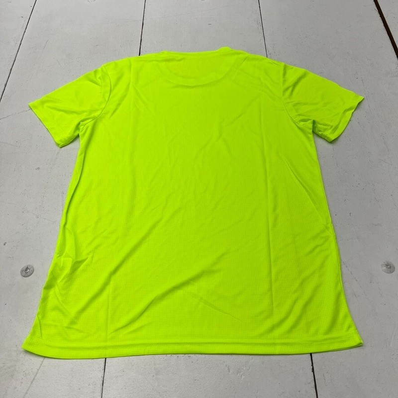 Neon Yellow Athletic Light-Weight Short Sleeve T-Shirt Mens Size Small gallery