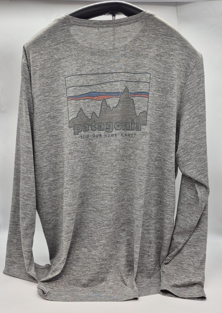 Patagonia Capilene Cool Daily Long Sleeve Shirt Mens Size XXL 2XL Gray