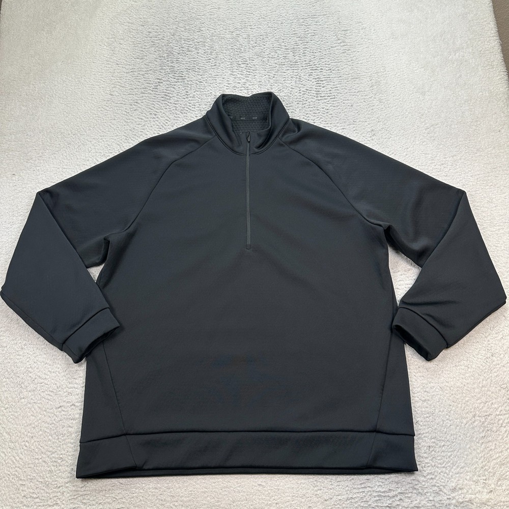 Nike Therma Sphere Jacket Men's Size XL Black 1/4 zip grid fleece