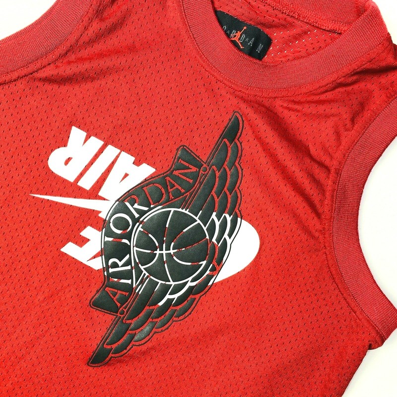 Nike Air Jordan Jumpman Men Med Classic Wings Tank Top Jersey Red BQ8479687 gallery