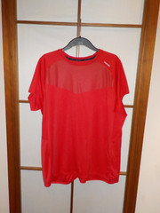 DOMYOS 360 degree cardio training T-shirt stretch vintage 8806836 shiny red gay 2XL
