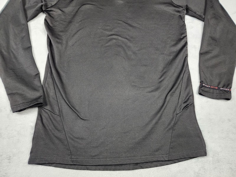 Spyder Active Pullover Mens Large Black Red ProWEB Fleece Lined 1/2 Zip Shirt gallery