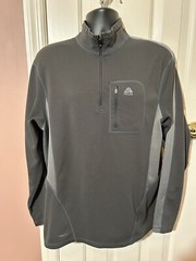 Nike ACG 1/4 Zip Pullover Mens Size XL Chest Pocket Two Tone Gray