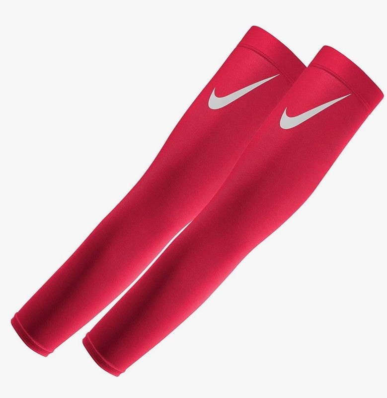 Nike Pro Combat Dri-Fit Arm Shivers - Red S/M gallery