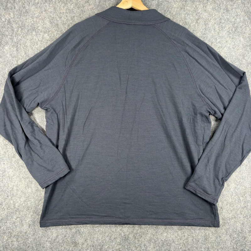 Peter Millar Merino Wool Pullover Excursionist Mens 2XL Gray Quarter Zip Golf gallery
