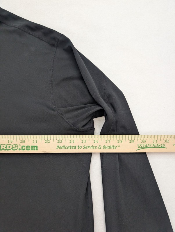Lands' End Men's Athletic Shirt Size XXL / T 50-52 Black Long Sleeve gallery